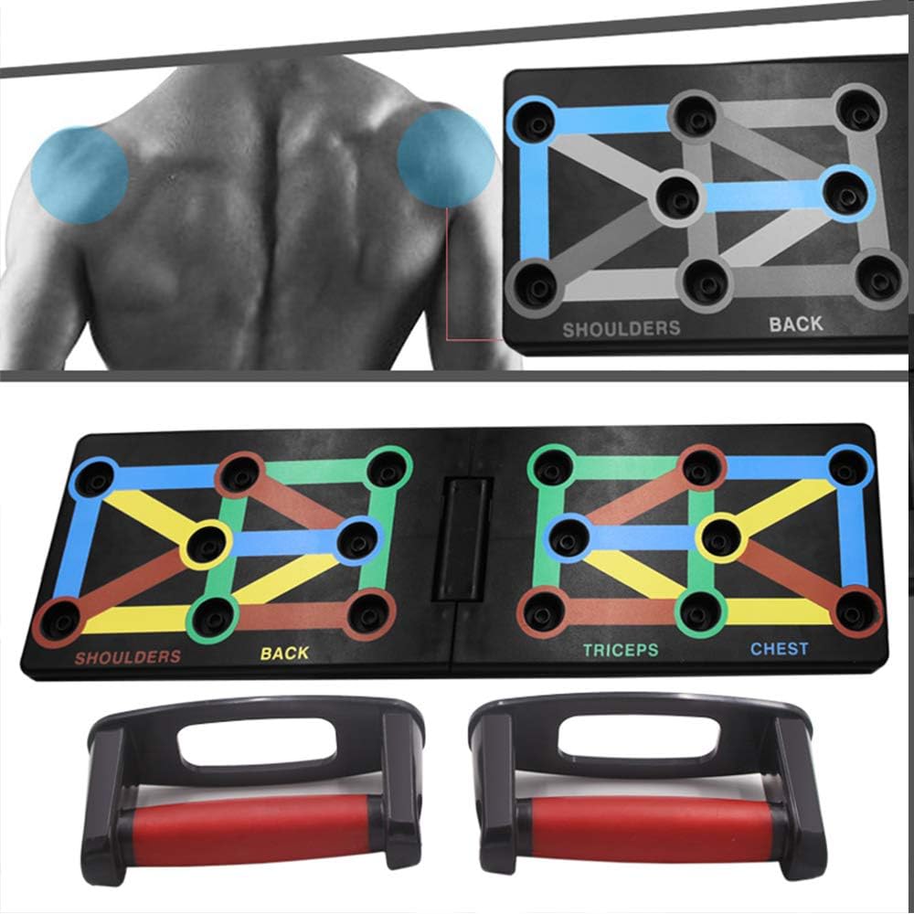 Push up Board - Foldable Fitness Rack Training System 12 in 1 for Home Fitness