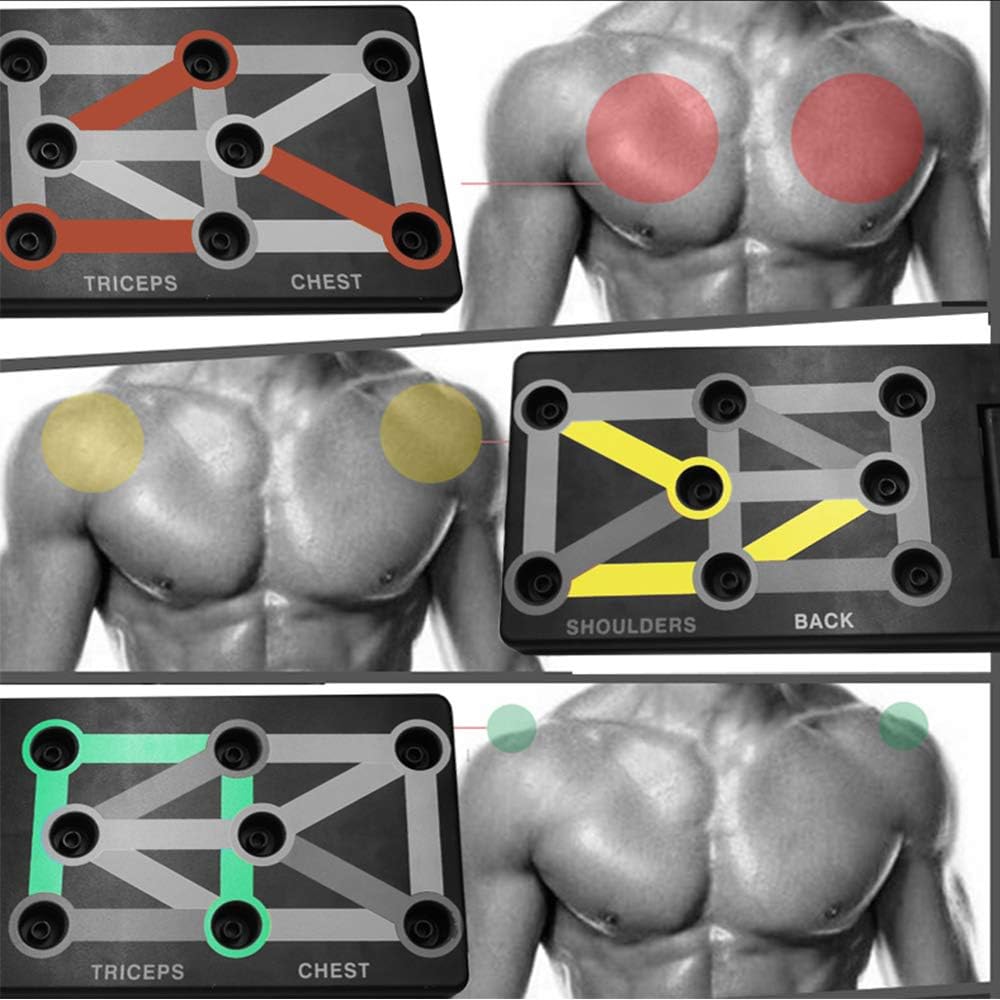 Push up Board - Foldable Fitness Rack Training System 12 in 1 for Home Fitness