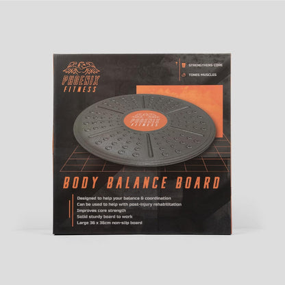 Body Balance Board - Non-Slip round Wobble Board - 36Cm Training Balance Board Perfect for Core Strength, Balance, Rehabilitation, Stability, Physio Therapy and Coordination