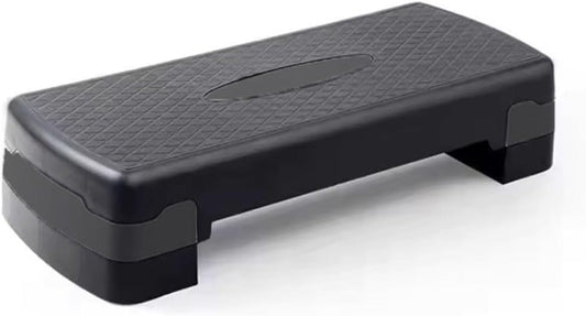 Fitness Stepper for Home & Gym, Cardio, Weights, Yoga, Workout – Adjustable 2 Step Level Heights (10,15 Cm) – Perfect Equipment Accessory Set for Fitness Routines