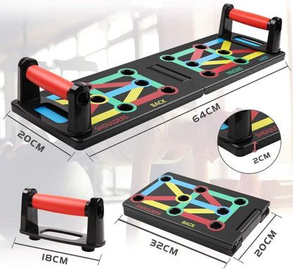 Push up Board - Foldable Fitness Rack Training System 12 in 1 for Home Fitness
