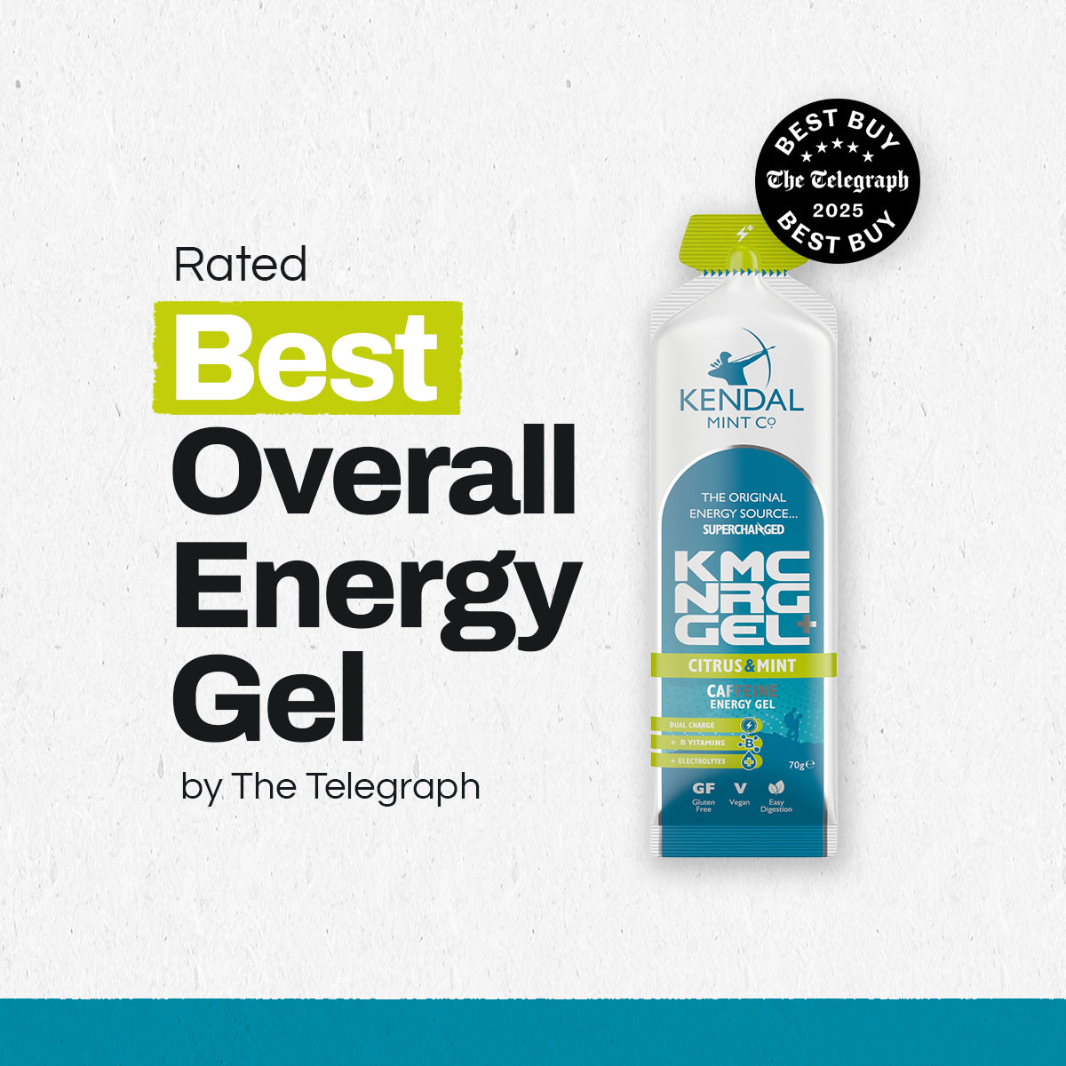 KMC NRG GEL+ Citrus & Mint Caffeine Energy Gel 70g-1