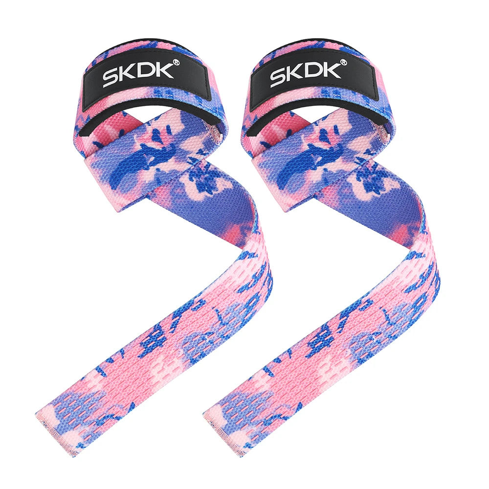2Pcs Weightlifting Wrist Straps Strength Training Adjustable Non-Slip Gym Fitness Lifting Strap Wrist Support Sports Grip Band